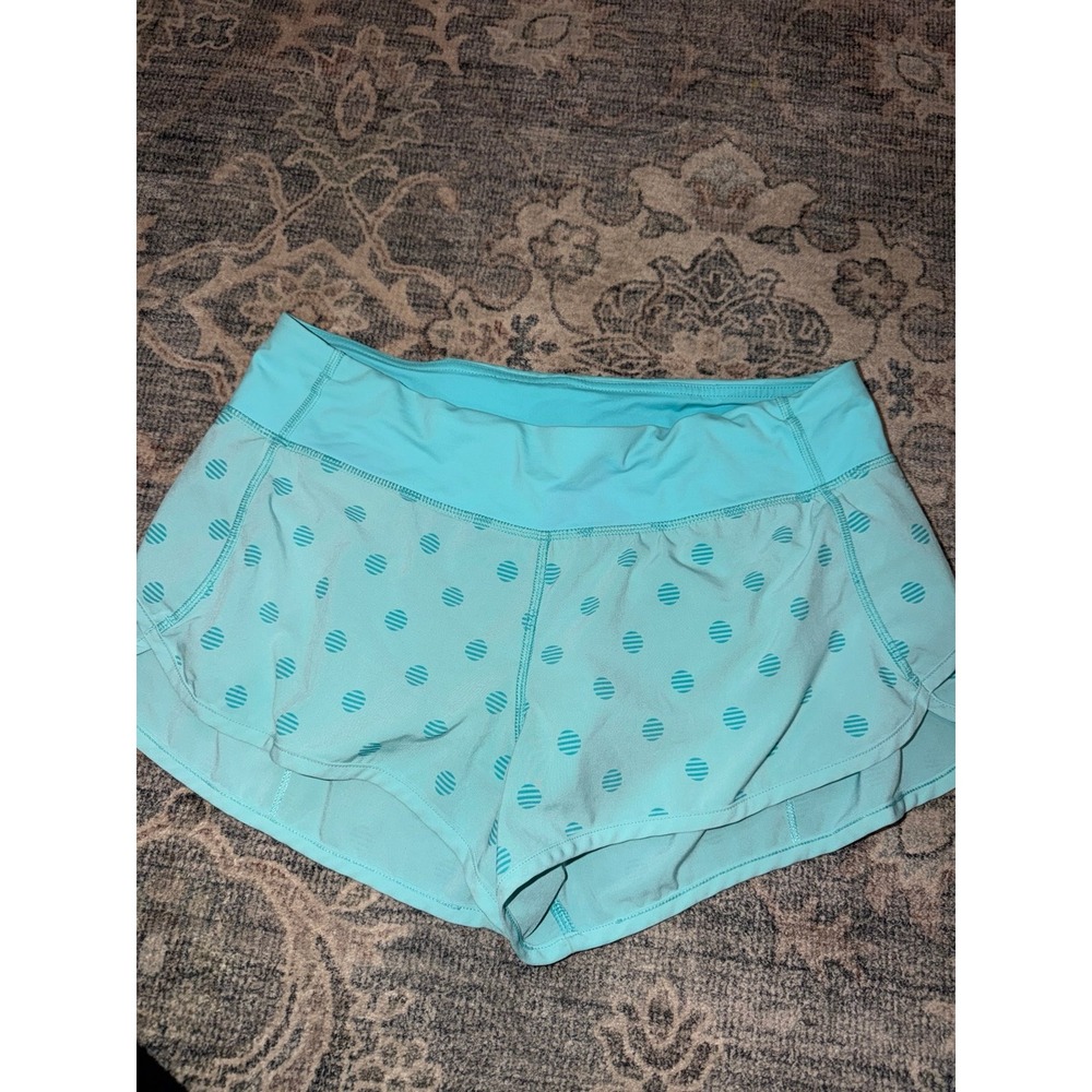 Lululemon Speed Shorts Blue Polka Dot Vintage Y2K